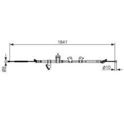 Handbrake Cable BOSCH 1987482568 OE Ref 46420 42140