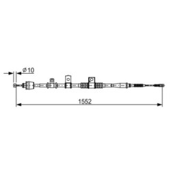 Handbrake Cable BOSCH 1987482620 OE Ref 59760 2F200