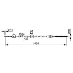 Handbrake Cable BOSCH 1987482648 OE Ref 54402M68K00
