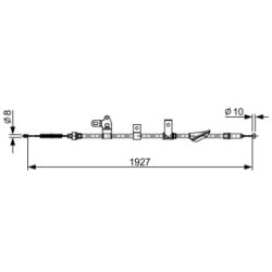 Handbrake Cable BOSCH 1987482649 OE Ref 464300F010