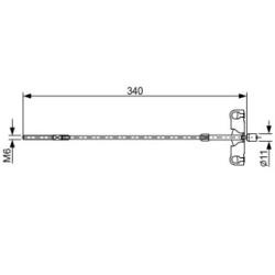 Handbrake Cable BOSCH 1987482651 OE Ref 46410 02090