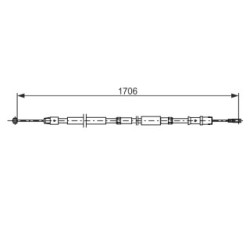 Handbrake Cable BOSCH 1987482751 OE Ref A 906 420 69 85
