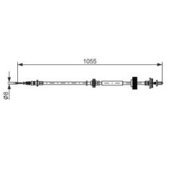 Handbrake Cable BOSCH 1987482791 OE Ref 221 420 12 85