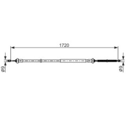 Handbrake Cable BOSCH 1987482831 OE Ref 36 40 099 13R