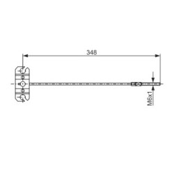 Câble de frein à main BOSCH 1987482856 pour MAZDA 3, 6, CX-5 OE KD31-44-150 BOSCH