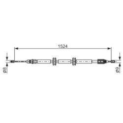 Handbrake Cable BOSCH 1987482888 OE Ref 82 00 694 016
