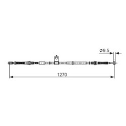 Handbrake Cable BOSCH 1987482898 OE Ref NE51-44-420