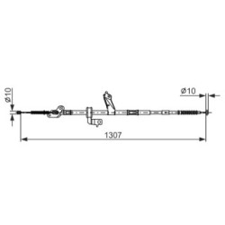 Handbrake Cable BOSCH 1987482902 OE Ref 46420 42100
