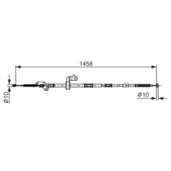 Handbrake Cable BOSCH 1987482903 OE Ref 46430 42090