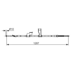 Handbrake Cable BOSCH 1987482905 OE Ref 597600X930