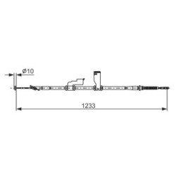 Handbrake Cable BOSCH 1987482906 OE Ref 597700X930