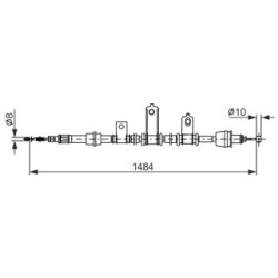 Handbrake Cable BOSCH 1987482920 OE Ref 59760 07010