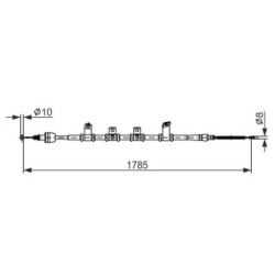 Handbrake Cable BOSCH 1987482921 OE Ref 59760 2Y500