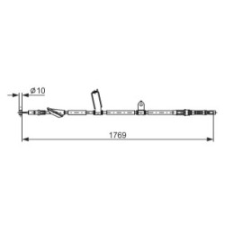 Câble de frein à main BOSCH 1987482928 pour HONDA ACCORD OE 47560-SEA-E03 BOSCH