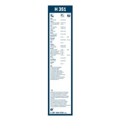 Essuie-glace arrière BOSCH 3397004559 pour BMW, CITROEN, FORD, JAGUAR et plus encore... BOSCH
