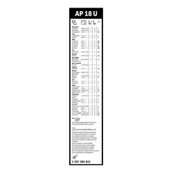 Essuie-glace BOSCH 3397006831 pour AIWAYS, ALFA ROMEO, ALPINA et plus encore... BOSCH