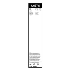 Essuie-glace BOSCH 3397007697 pour MINI, PORSCHE OE 99162890100 BOSCH