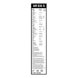 Essuie-glace BOSCH 3397118901 pour ASTON MARTIN, CHERY, CHEVROLET et plus encore... BOSCH