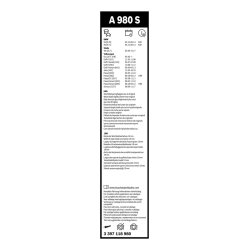 Essuie-glace BOSCH 3397118980 pour AIWAYS, BMW, LEVC, SKODA, VW BOSCH