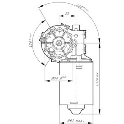 Moteur d'essuie-glace BOSCH F006B20097 BOSCH