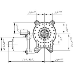 Moteur électrique de lève-vitre BOSCH F006B40703 pour CHEVROLET OE 94765485 BOSCH