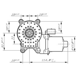 Moteur électrique de lève-vitre BOSCH F006B49780 pour NISSAN MICRA BOSCH
