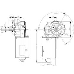 Moteur d'essuie-glace BOSCH F006WM0310 BOSCH
