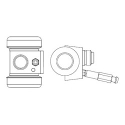 Cylindre de frein de roue BOSCH F026002364 pour IVECO DAILY OE LW15311 BOSCH