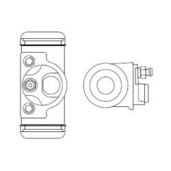 Cylindre de frein de roue BOSCH F026002372 pour DODGE, JEEP OE 04313056 BOSCH