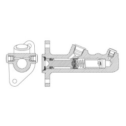 Maître-cylindre de frein BOSCH F026003941 pour RENAULT 12 OE 7700512828 BOSCH