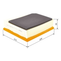 Filtre à air BOSCH F026400026 pour VOLVO OE 30636833 BOSCH