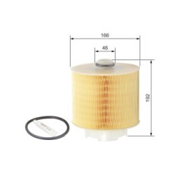 Filtre à air BOSCH F026400028 pour AUDI A6 OE 059133843B BOSCH
