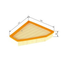 Filtre à air BOSCH F026400030 pour BMW Série 1 et 3, référence d'origine 13717542294 BOSCH