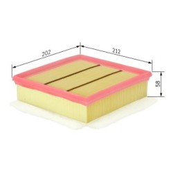 Filtre à air BOSCH F026400049 pour VAUXHALL CORSA, CORSAVAN OE 13442297 BOSCH