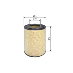 Air Filter BOSCH F026400087 OE Ref 1317409