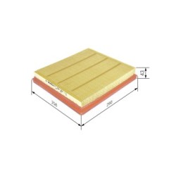 Filtre à air BOSCH F026400111 pour CHEVROLET, VAUXHALL MALIBU, INSIGNIA BOSCH