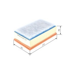 Filtre à air BOSCH F026400150 pour CITROËN, DS, PEUGEOT OE 1444QP BOSCH