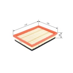 Filtre à air BOSCH F026400177 pour MINI MINI OE 13717520855 BOSCH