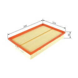 Filtre à air BOSCH F026400180 pour AUDI, SKODA, VW OE 1K0129620 BOSCH