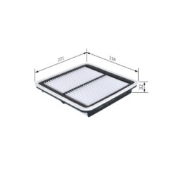 Filtre à air BOSCH F026400206 pour SUBARU OE 16546AA090 BOSCH