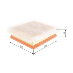 Filtre à air BOSCH F026400235 pour VAUXHALL MERIVA OE 13275089 BOSCH