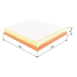 Filtre à air BOSCH F026400244 pour CHEVROLET, VAUXHALL, SAAB OE 13319421 BOSCH