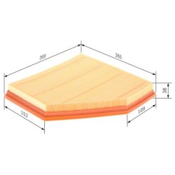 Air Filter BOSCH F026400270 OE Ref 13 71 8 605 164