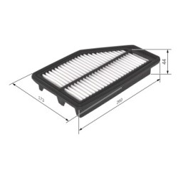 Filtre à air BOSCH F026400295 pour HONDA CR-V OE 17220-RR2-H00 BOSCH