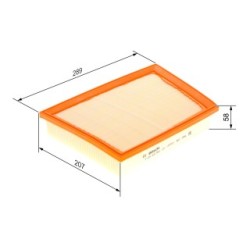 Filtre à air BOSCH F026400360 pour BMW, MINI OE 13717619267 BOSCH