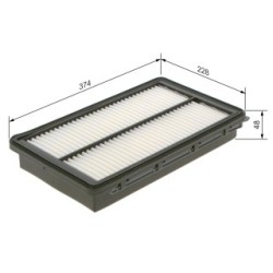 Filtre à air BOSCH F026400362 pour MAZDA RX-8 OE N3H113Z01G BOSCH