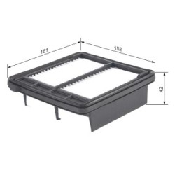 Filtre à air BOSCH F026400363 pour HONDA CR-Z OE 17220-RTW-000 BOSCH