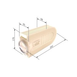 Filtre à air BOSCH F026400432 pour MERCEDES OE A6510940104 BOSCH