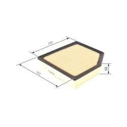 Filtre à air BOSCH F026400456 pour LEXUS, TOYOTA OE 1780131100 BOSCH