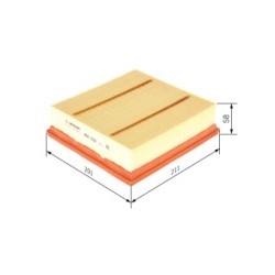 Filtre à air BOSCH F026400498 pour VAUXHALL CORSA, CORSAVAN OE 30932998 BOSCH